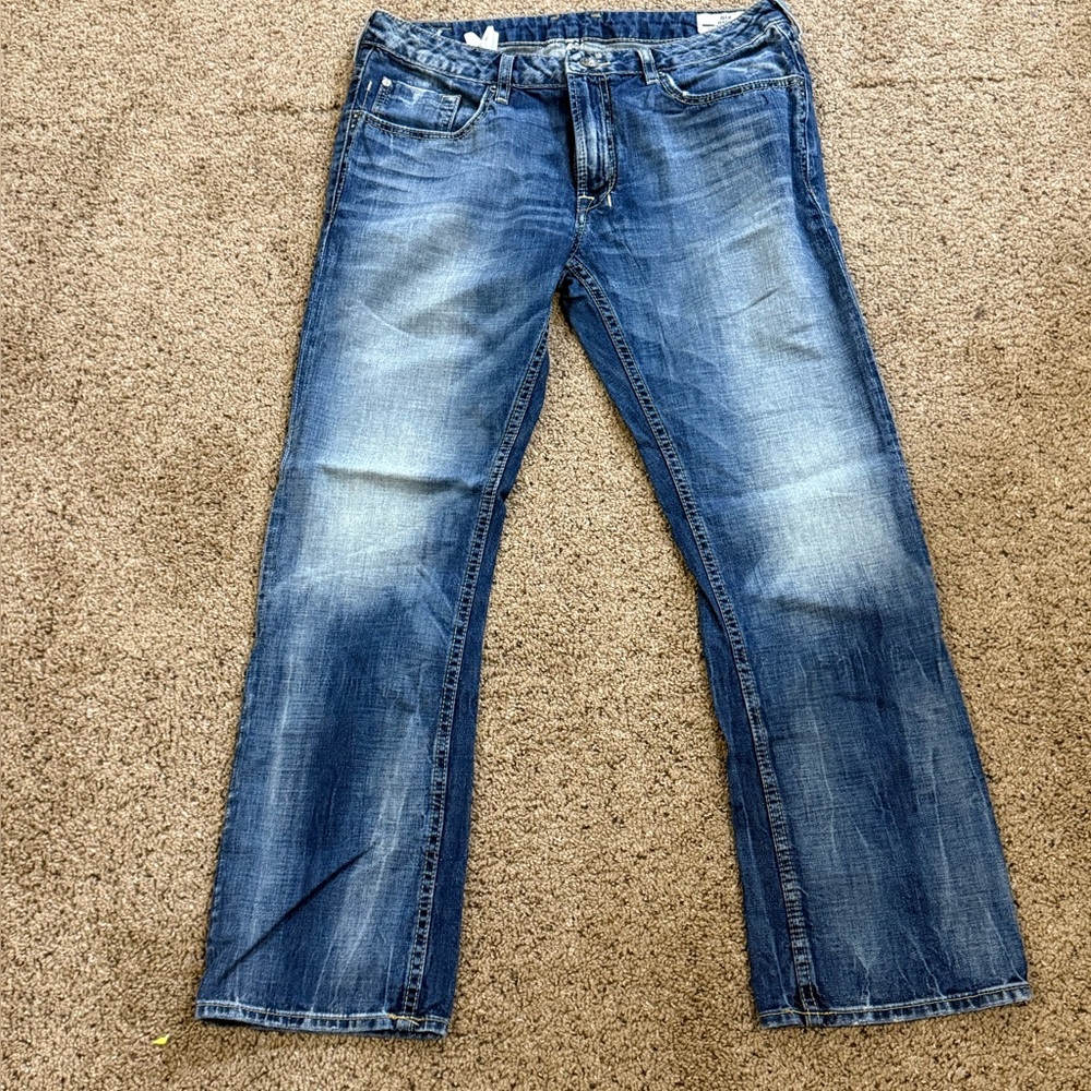 Buffalo David Bitton Six Basic Slim Straight Denim Jeans Men’s Blue Size: 34X30